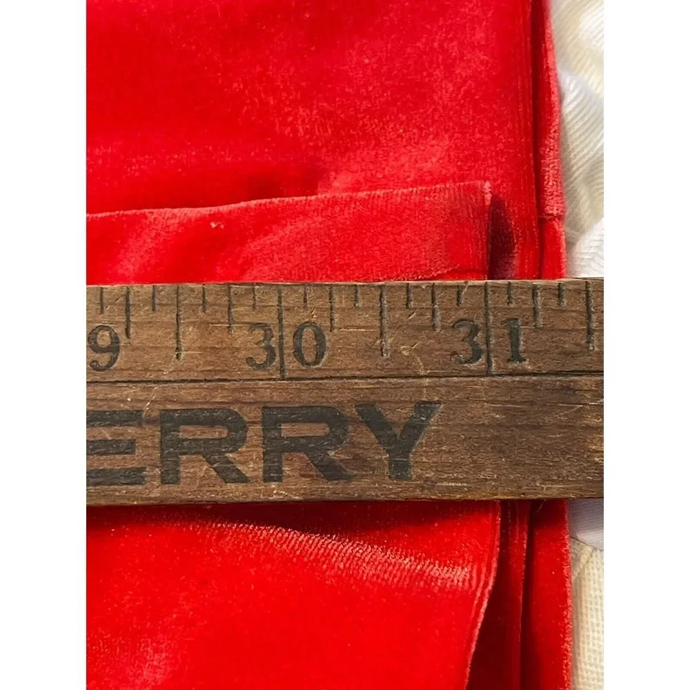 Lane Bryant‎ Velvet Flare Leg Pants Red Pull On Elastic Waist Mid Rise Size 20 - Picture 9 of 9